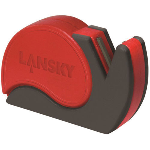 Lansky Red/Gray Sharp-N-Cut Ceramic Cutter Knife Carbide Sharpener - SCUT