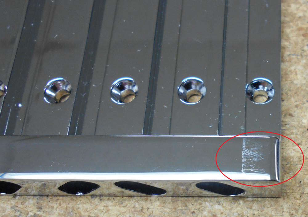 Hipshot 4 String MassKicker Bass Bridge Chrome - OPEN BOX