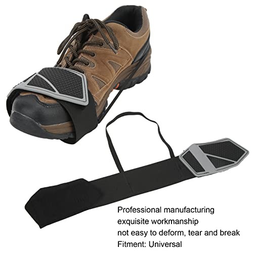 Motorcycle Shift Pad, Adjustable Shoe Boot Protector Cover, Black Rubber Anti