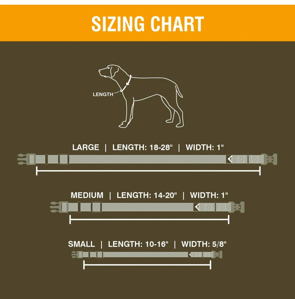 Browning Classic Webbing Pet Collar Camo Patterns - Small 25-40 cm