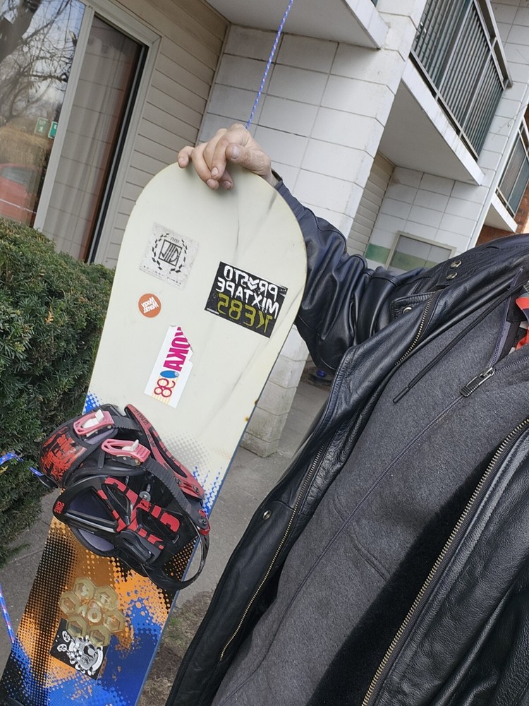 Burton Snowboard With Sims Bindings