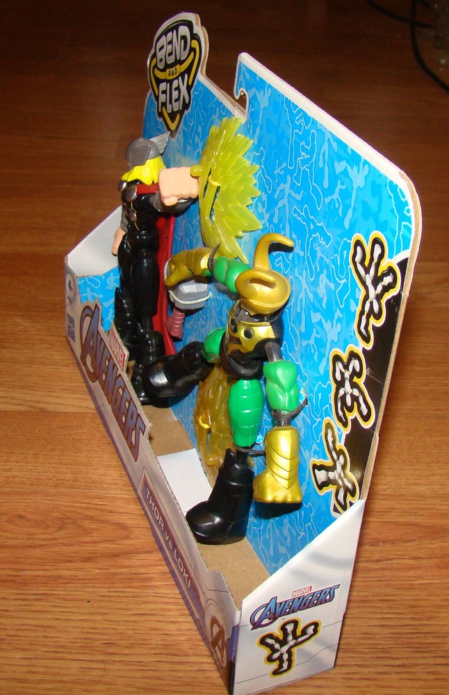 Marvel Comics by Hasbro, Bend and Flex Avengers THOR vs LOKI (F0245)