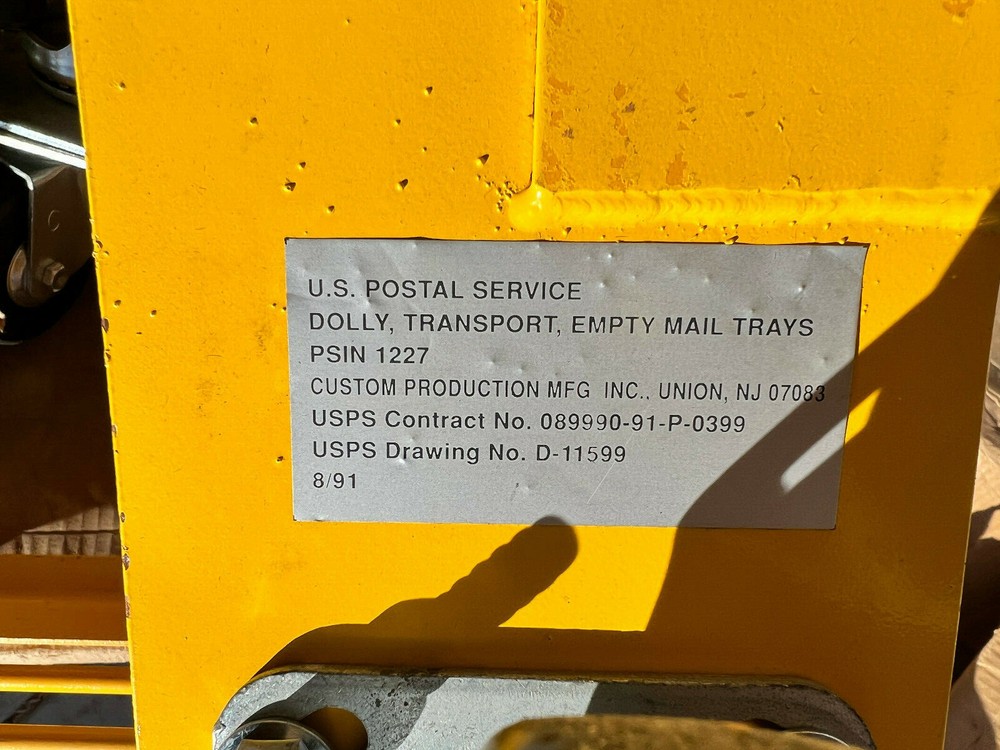 USPS Tray Dolly - Open Base