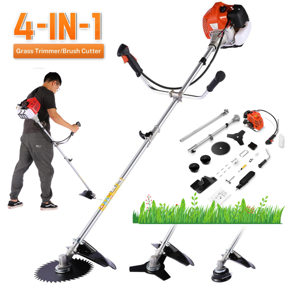 42.7CC/ 58CC Weed Wacker Gas Powered Weed Eater 2Cycle Gas String Trimmer Garden