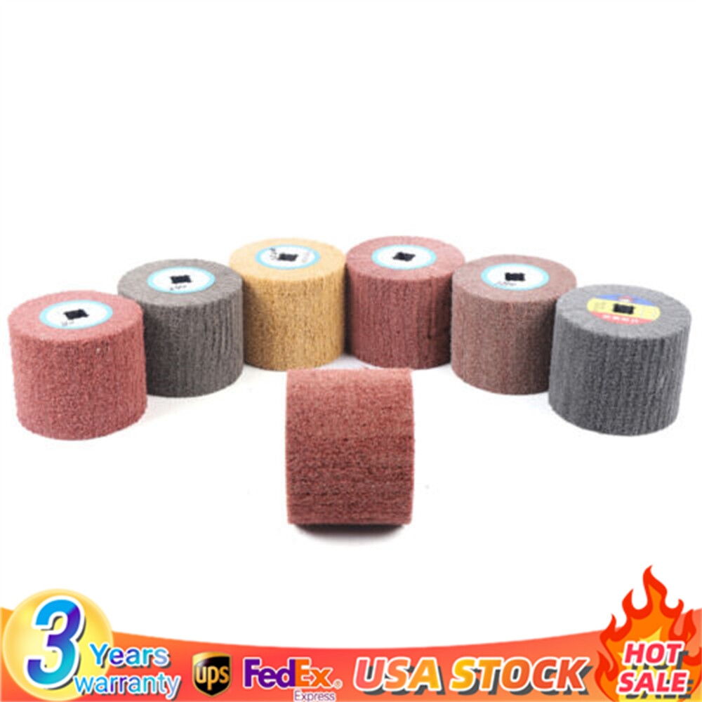 7* Polishing Drawing Wheel Brush Drum Grinding Burnishing Buffer Wheel Tool
