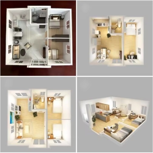 Luxury Double-Wing Container Home 20ft 2 bedroom 1 bath