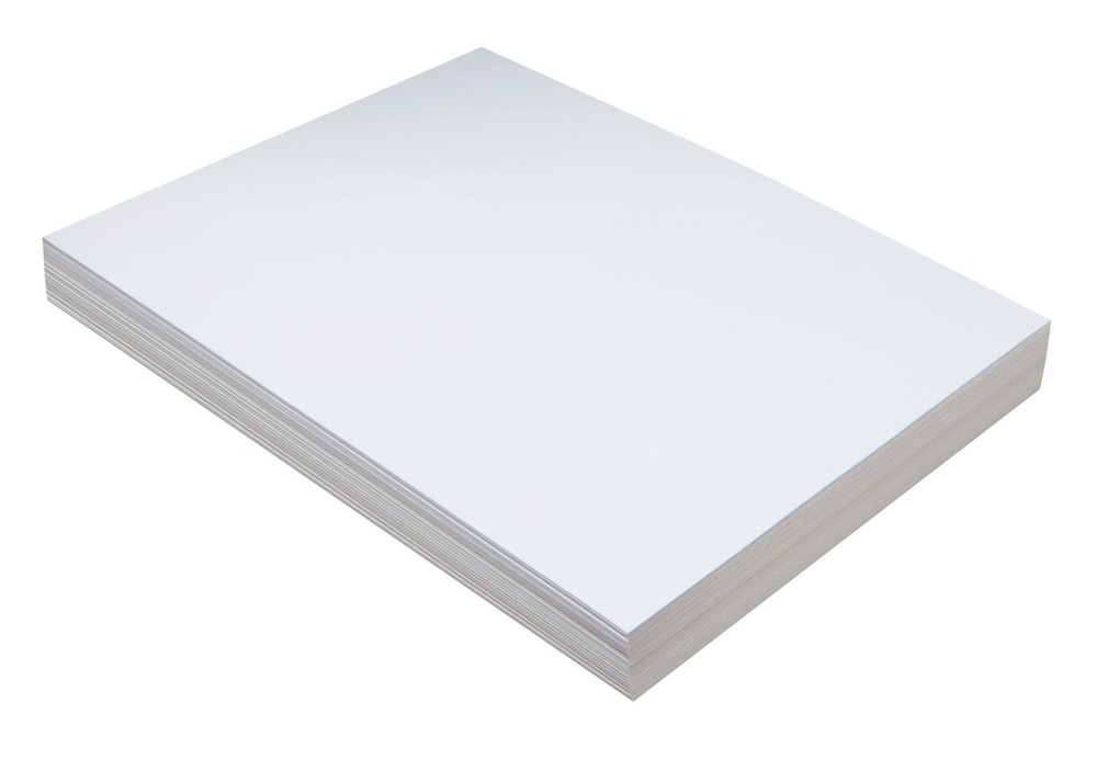 PAC5214 Tagboard Heavyweight 12" x 18" White 100 Sheets