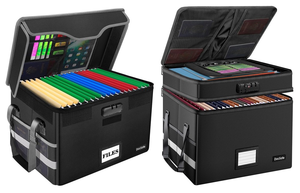 DocSafe Fireproof Document Box Set with Lock