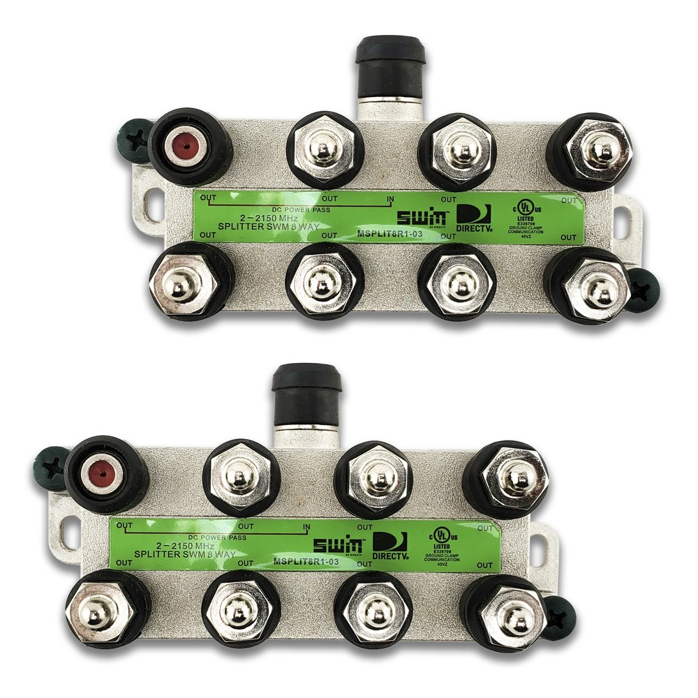Directv SWM Approved 8-Way Splitter (2)