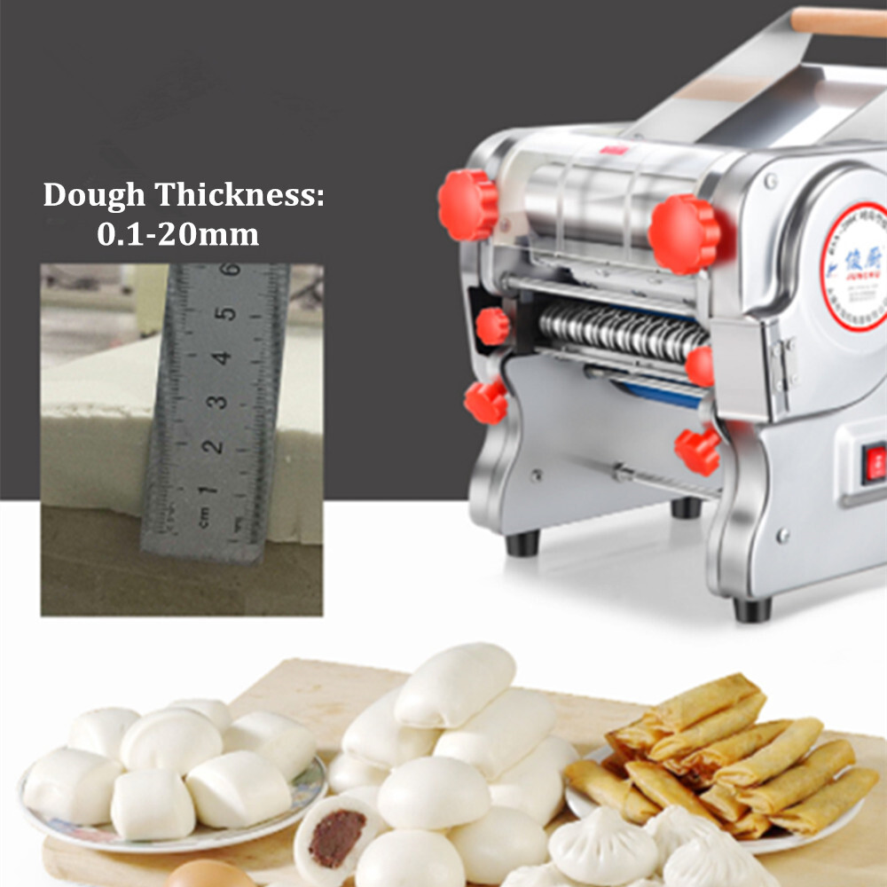 Electric Pasta Making Machine Noodle Spaghetti Maker Dough Roller 2mm/6mm Cutter