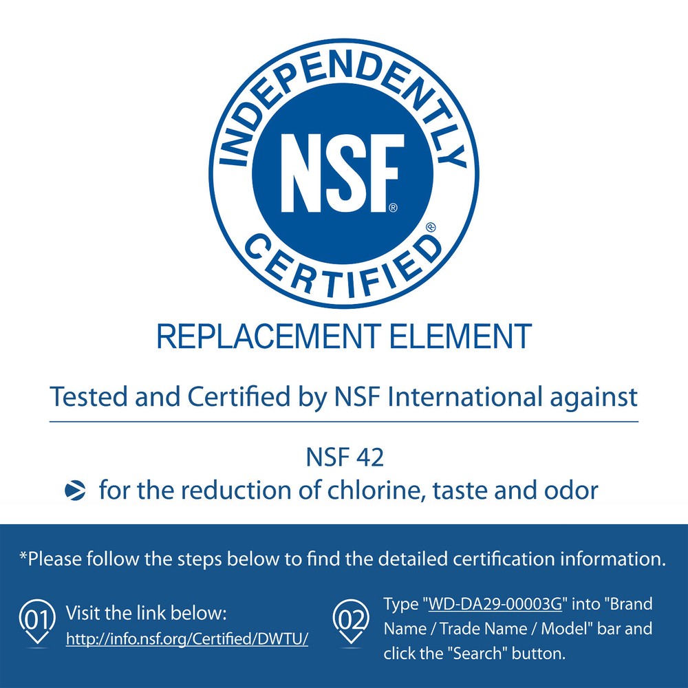 Waterdrop DA29-00003G Water Filter, Replacement for Samsung DA29-00003G,WSS-1(3)