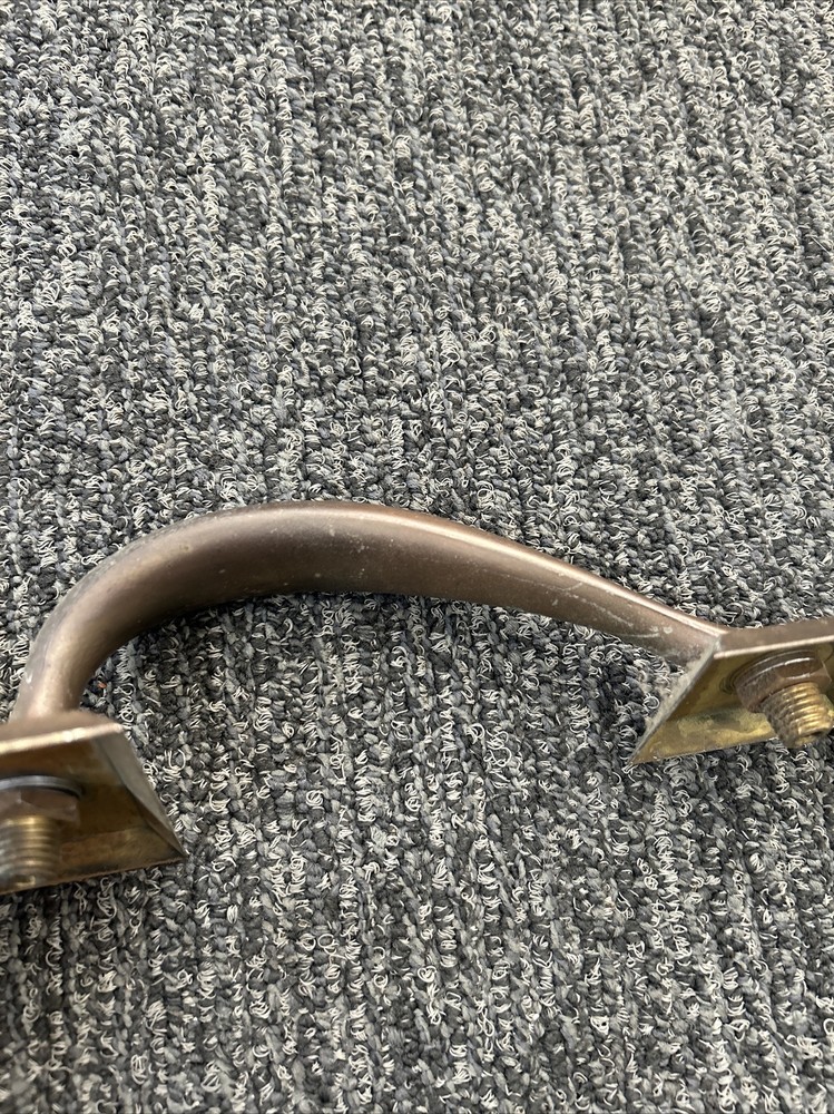 Vintage SOLID BRASS Large EXTERIOR FRONT DOOR PULL HANDLE 8 7/8”