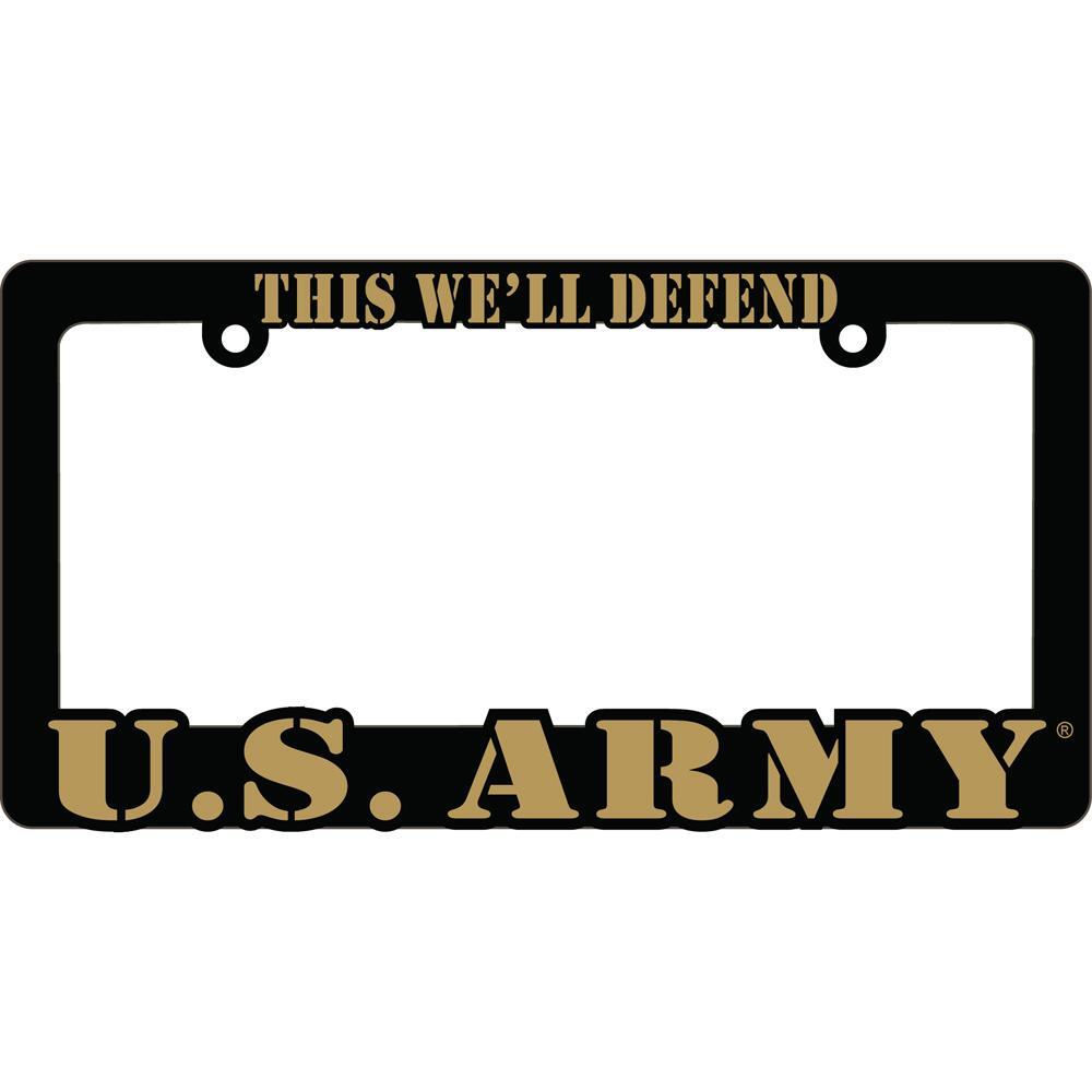 U.S. Army Logo License Plate with frame kit