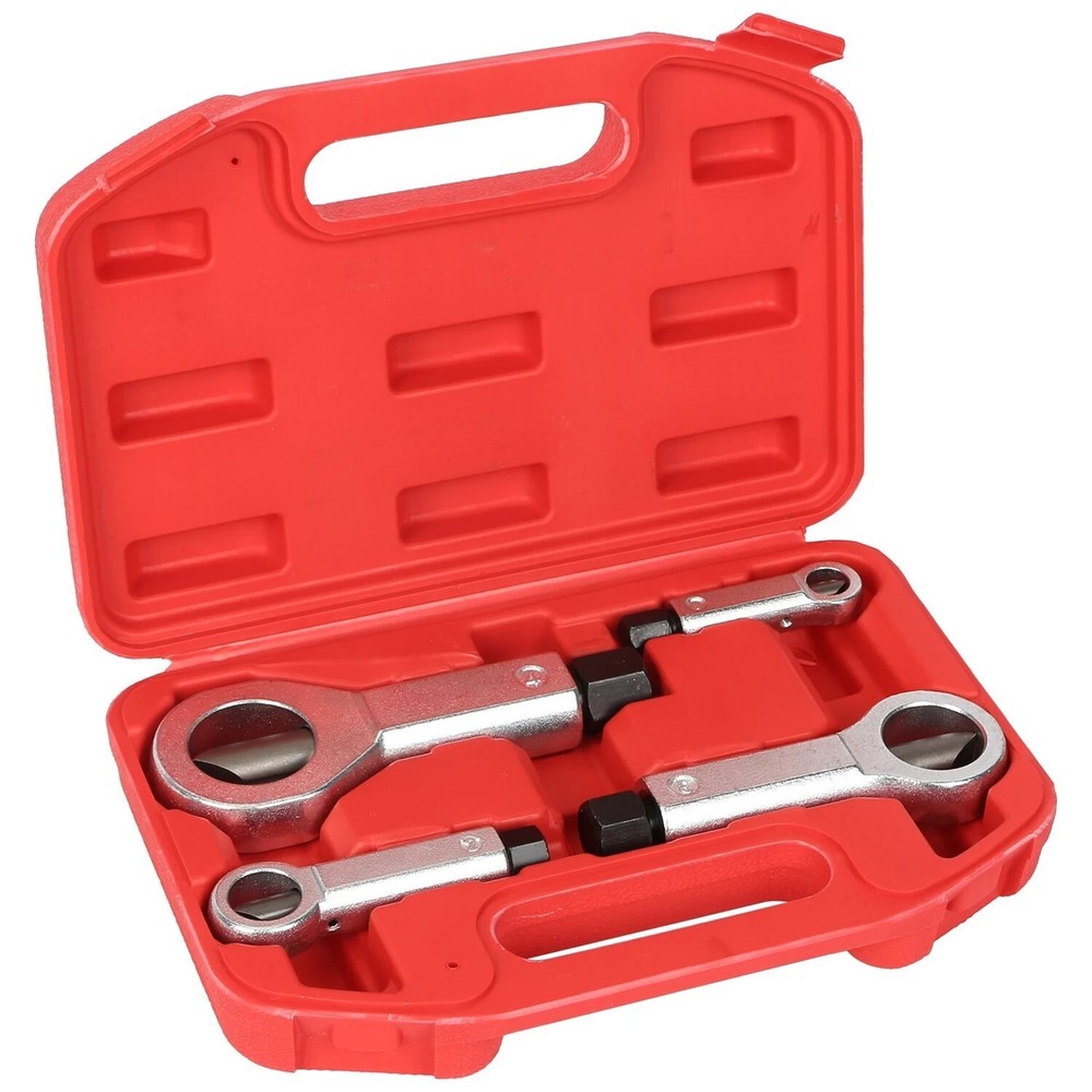 4PCS Nut Splitter Breaker 9-27mm Nut Remover Extractor Adjustable Cracker Tools