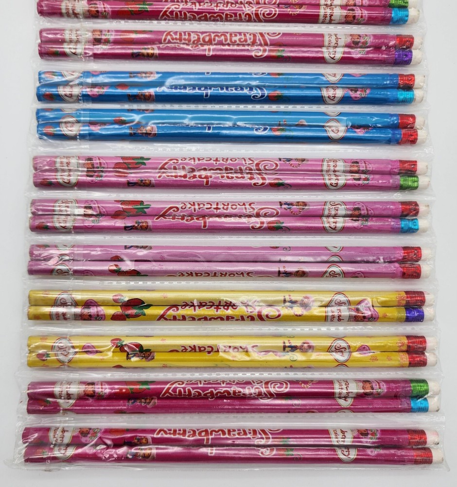 Strawberry Shortcake 32 Pc Pencils Sweet Spring Pupcake