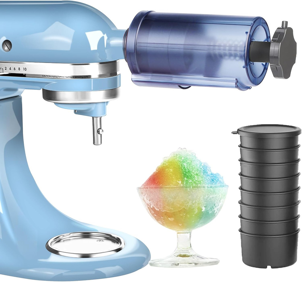 KitchenAid Shaved Ice Attachment - Snow Cone Maker with 8 Ice Molds
