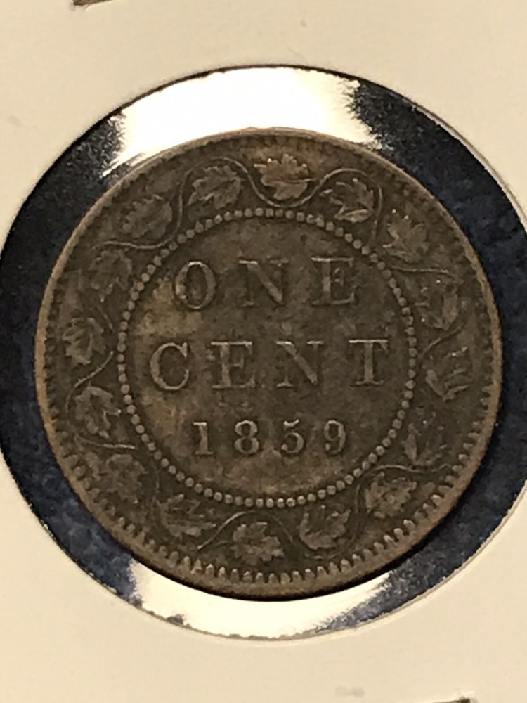1859 Canada One Cent Coin