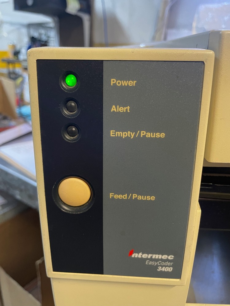 Used, Works - Intermec Technologies EasyCoder 3400 Thermal Label Barcode Printer