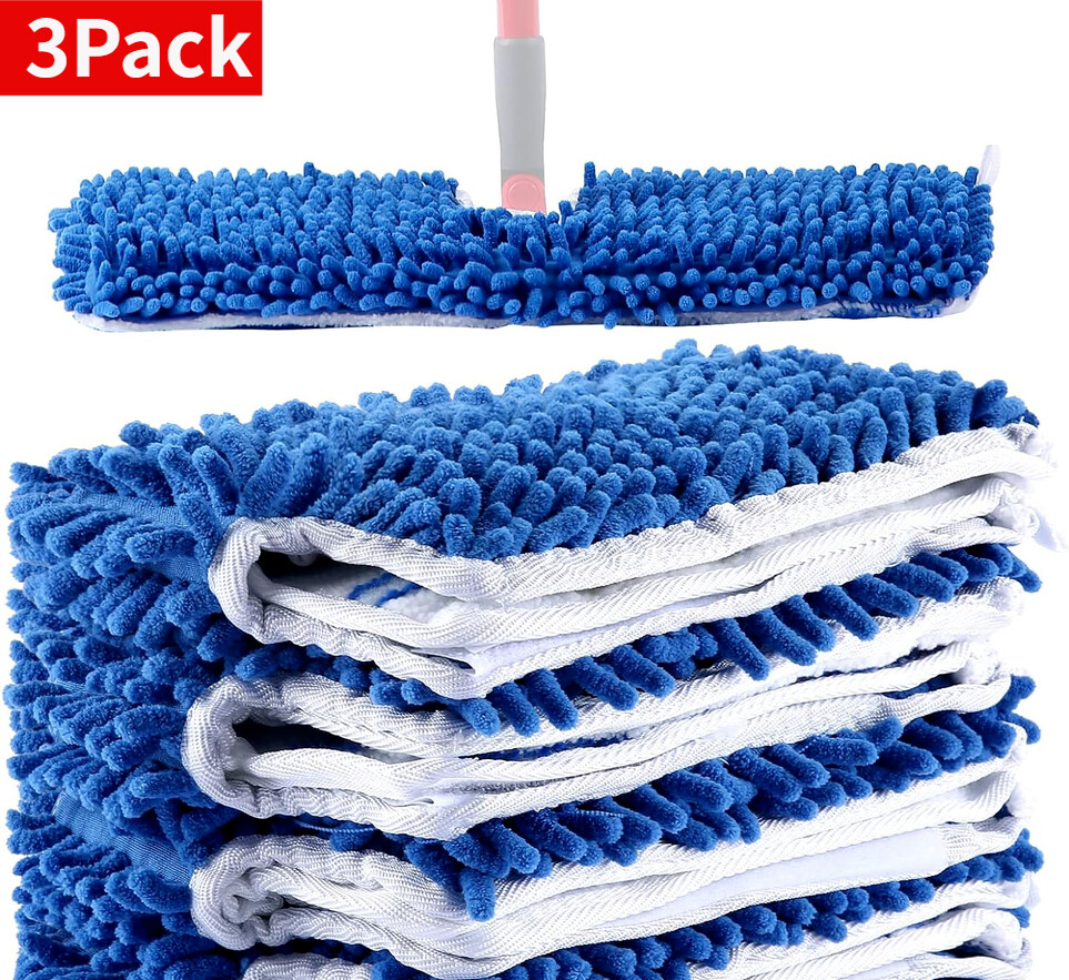 Microfiber Flip Mop Refills,Compatible with For O-Cedar Dual Action Mop 3 Pack