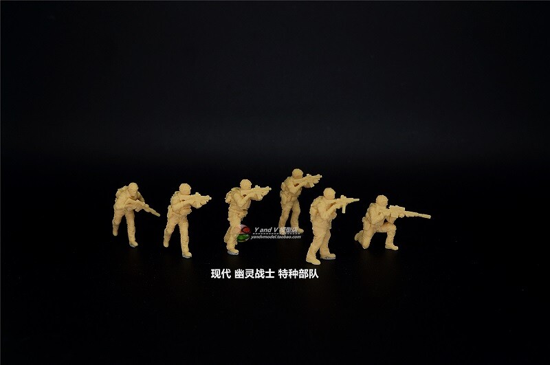 1/72 Modern "Ghost Warrior Special Forces"6 man group model(3D printed soldier)
