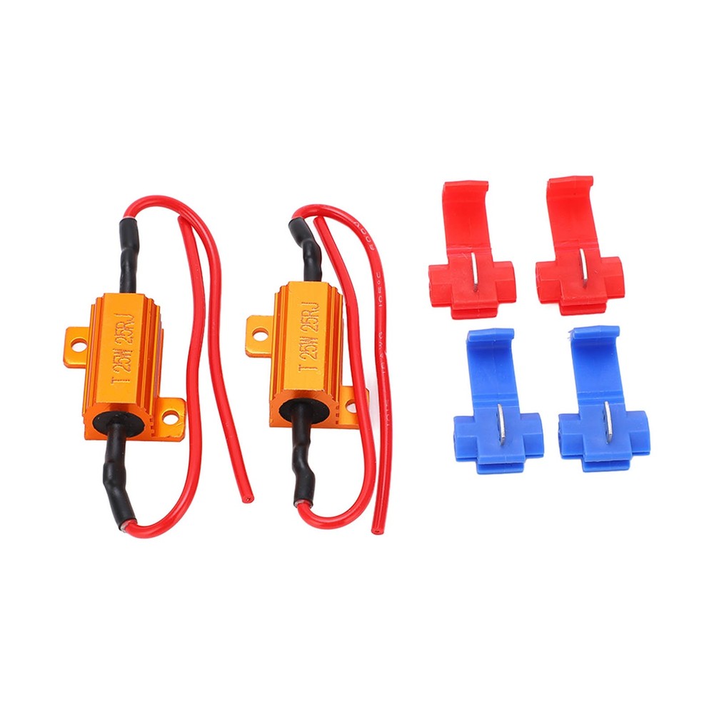 ♡ 2set 25W 25Ω LED Resistance Decoder Anti Corruption Load Indicator Resistor