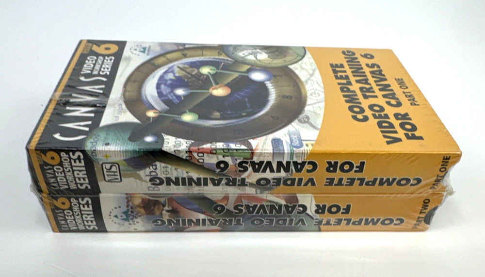 Canvas 6 VHS 2 Part Video Workshop Series (Sealed)