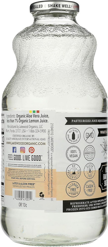 Juice Aloe Vera ORG, 32 FO