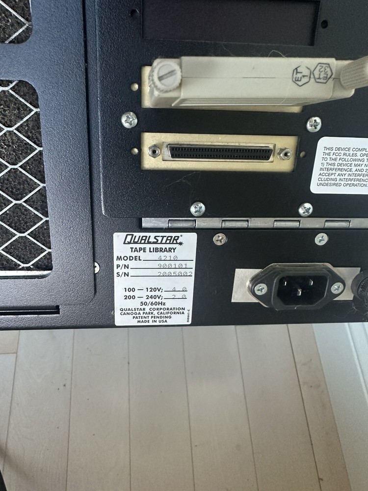 Qualstar 4210 tape backup