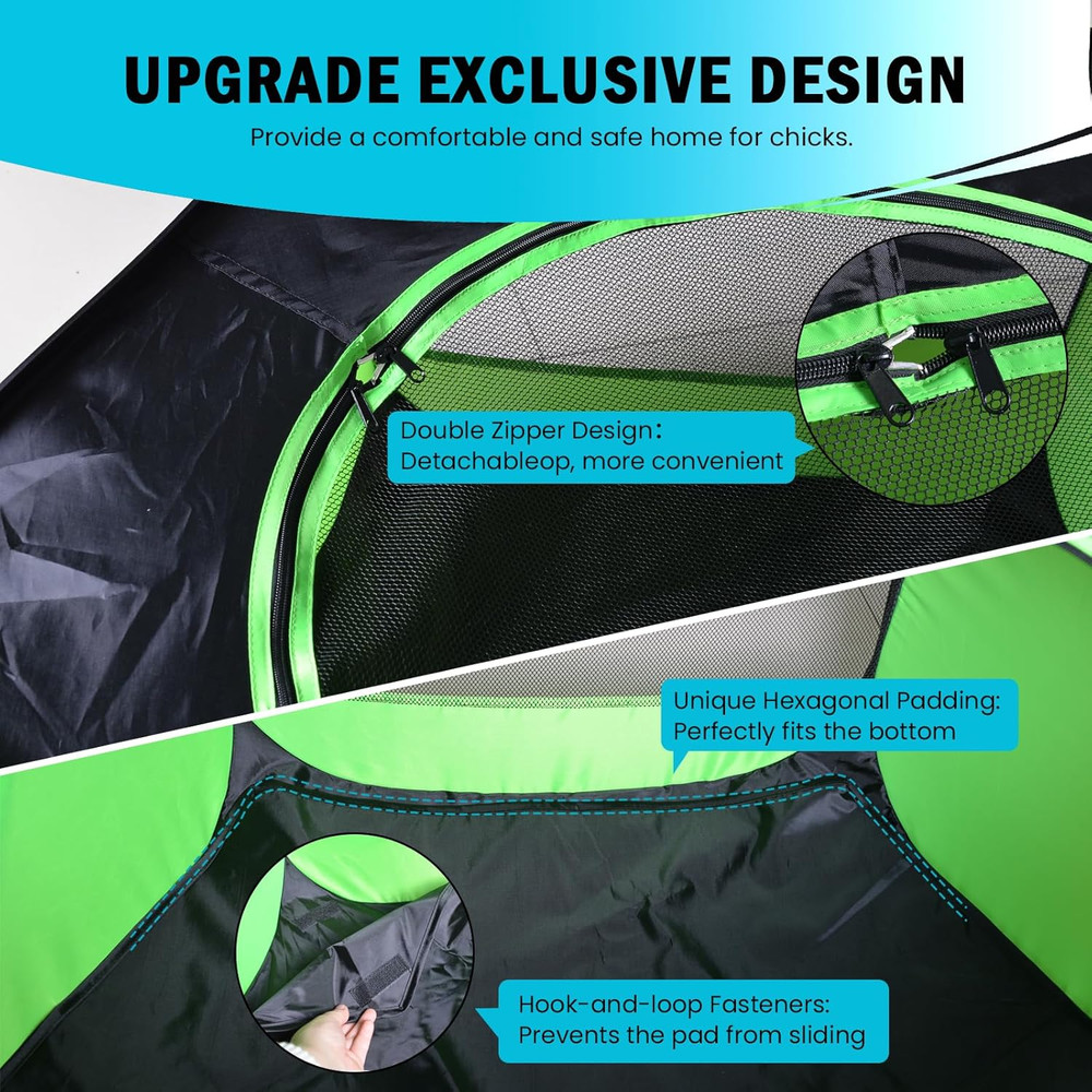 Chicken Brooder Box Starter Kit with Heating Plate, Feeder, and Waterer