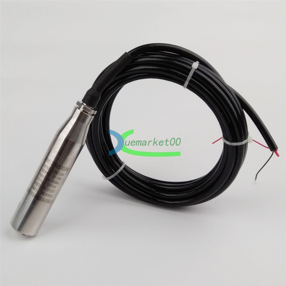 4-20MA 1.0m Range Water Level Transmitter Liquid Level Transducer Sensor