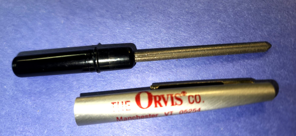 ORVIS Fly Vest Pocket Hook Sharpener File Tool 4"