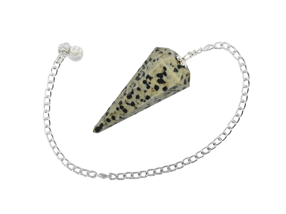 Dalmatian Jasper Dowsing Crystal Pendulum