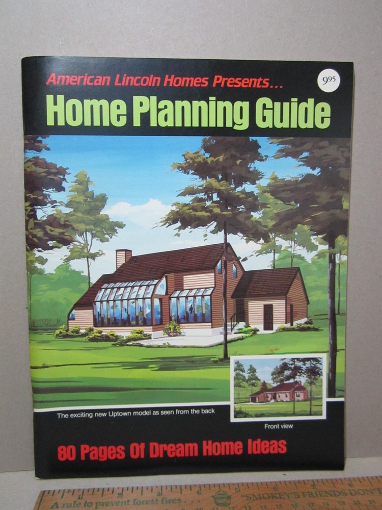 American Lincoln Homes Planning Guide Floorplan 1984 Building Package Timber
