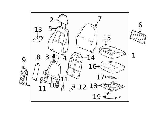 Genuine GM Headrest Guide 15871298