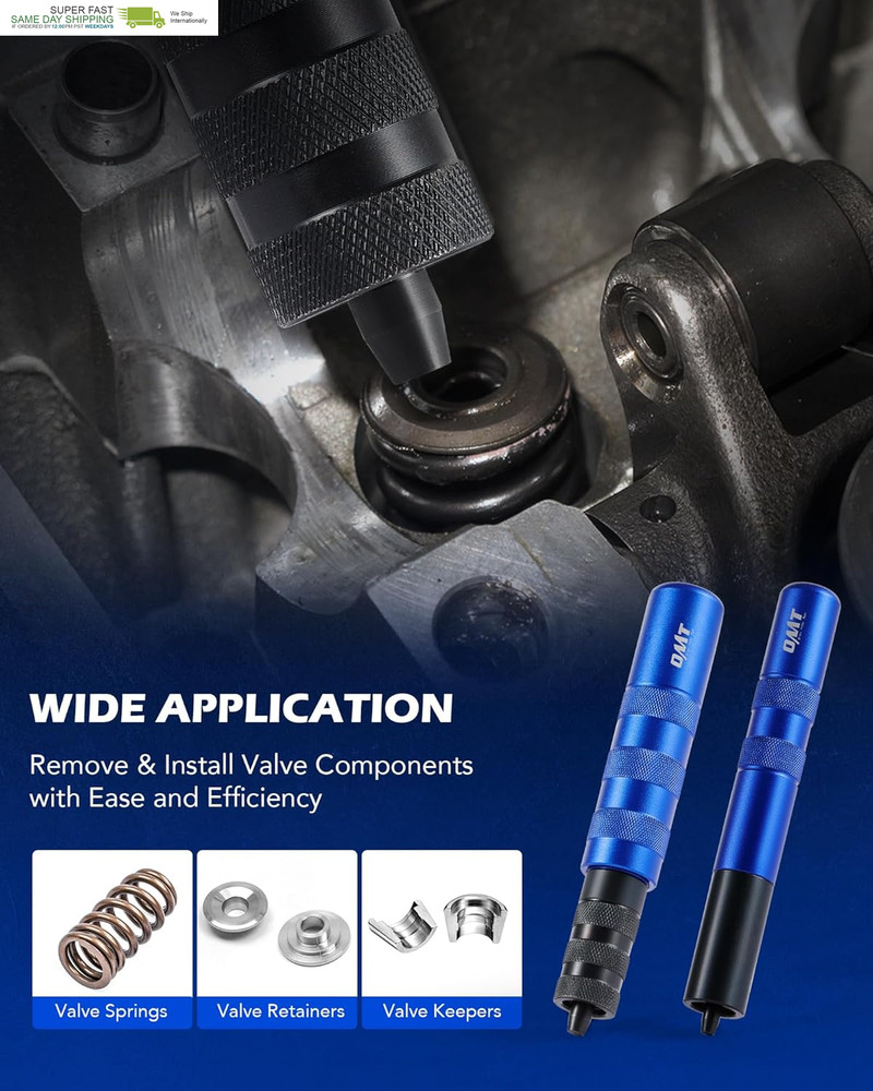 Valve Spring Compressor Tool Kit, Valve Keeper Remover Installer Set with Valve