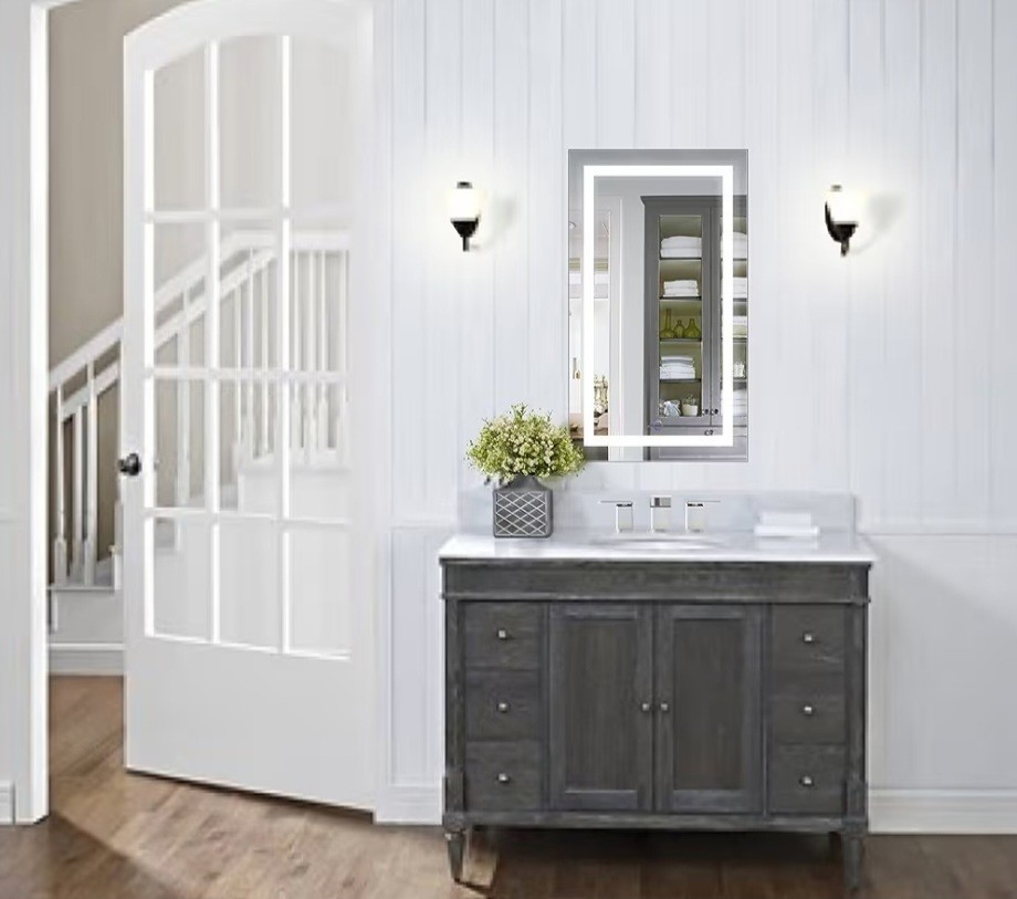 Krugg Bathroom Mirror with Dimmer and Defogger
