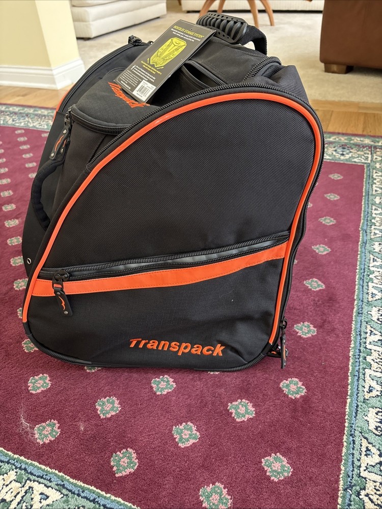 TRANSPACK TRV PRO BOOT, HELMET, & GEAR BACKPACK - BLACK / ORANGE ELECTRIC