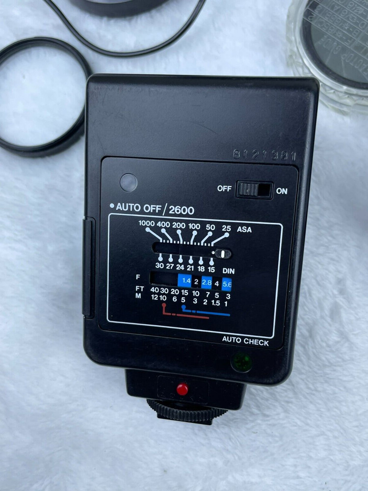 Camera Gear Lot Nikon System Chart Flash Shutter Release Cable Filters Caps SEE