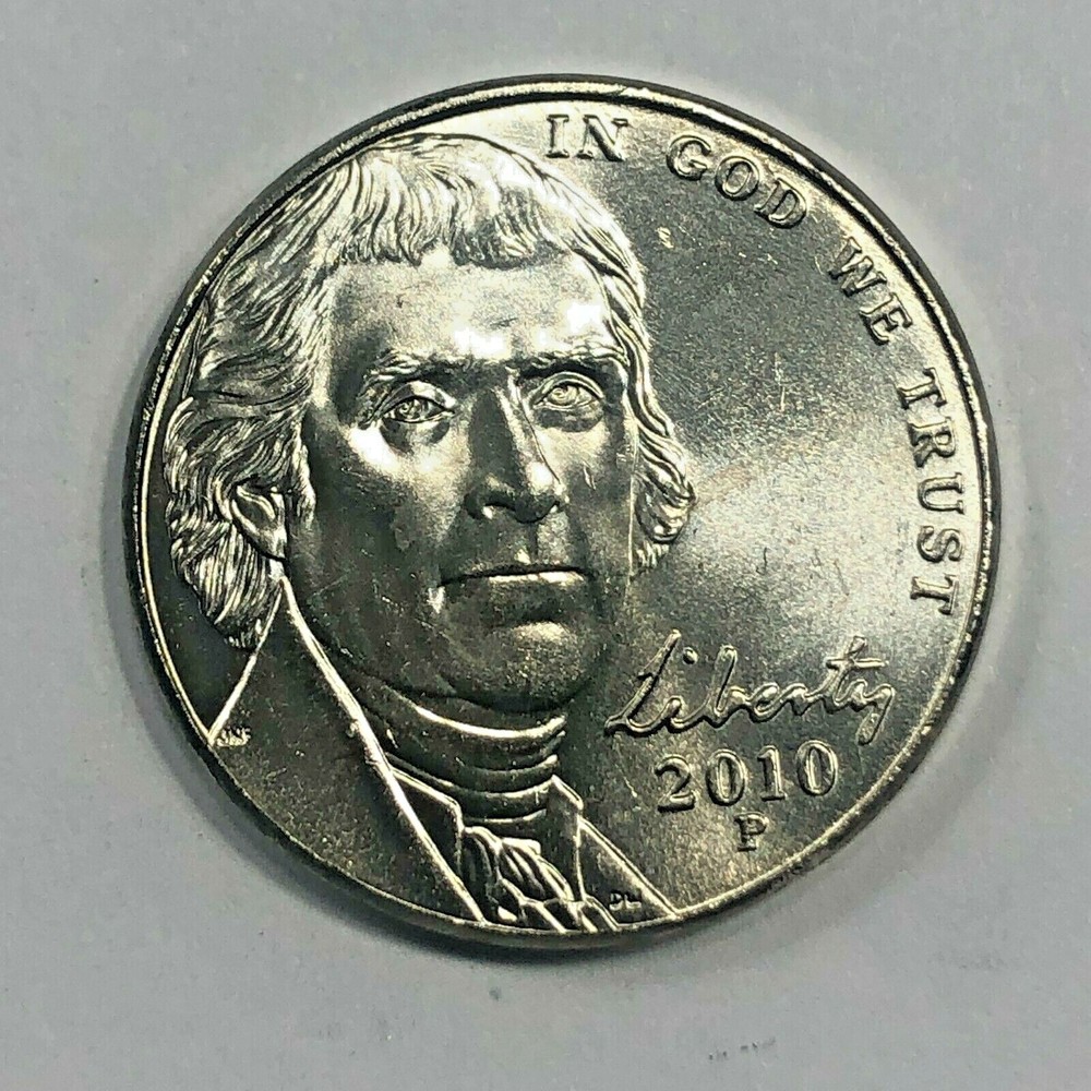 2010- P Jefferson Five Cent Coin - Uncirculated