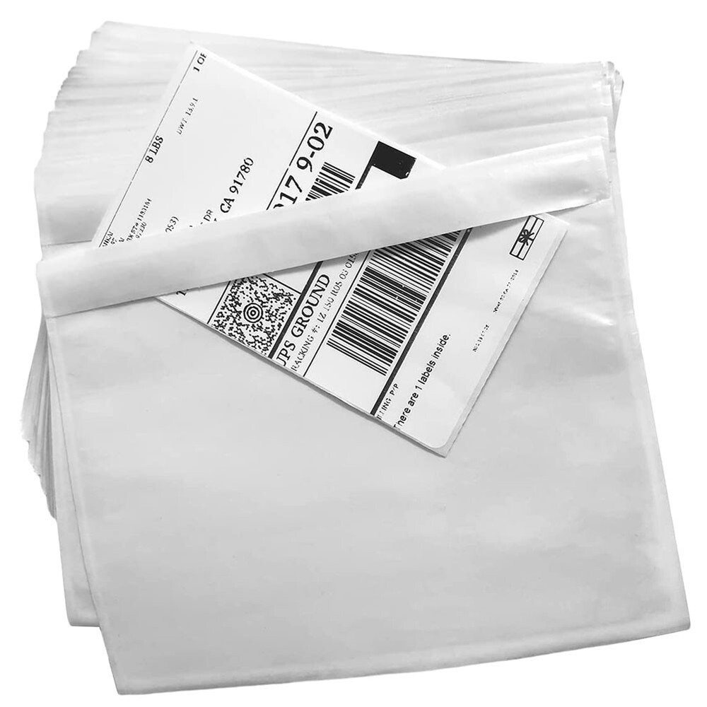 7.5 x 5.5 Clear Packing List Invoice Shipping Envelope Top Loading Self Adhesive