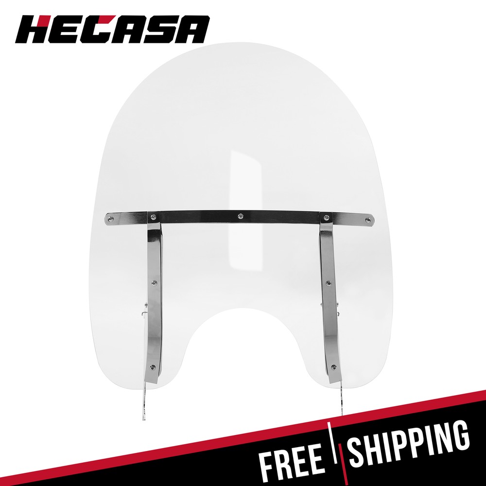 HECASA Windscreen Windshield For Harley Heritage Softail Classic Fat Boy 2000-17