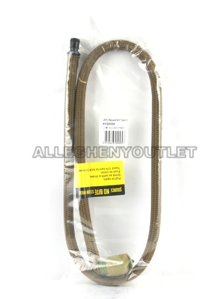 NEW SOURCE USMC HYDRATION SYSTEM REPLACEMENT TUBE HOSE KIT COYOTE QUICK CONNECT