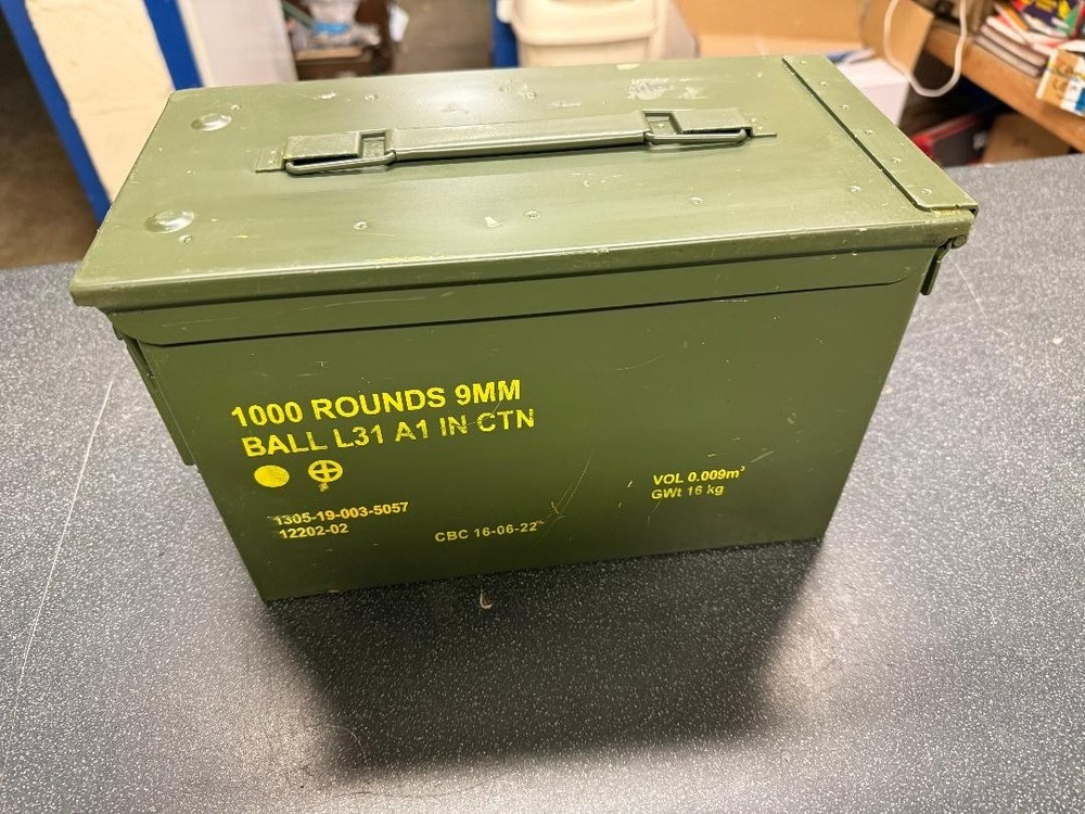 British Military Ammo box. BAOR COLD WAR
