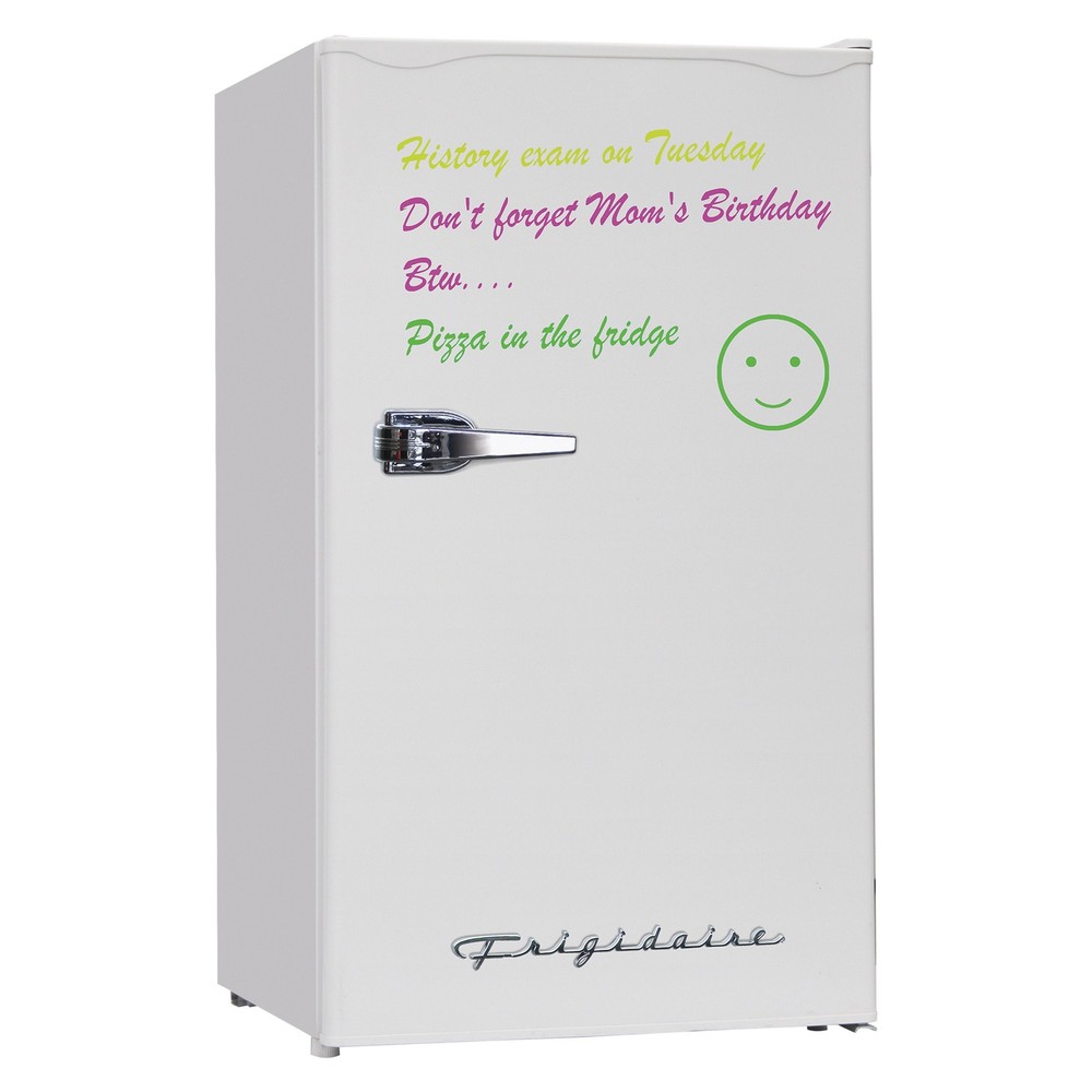 3.2 Cu Ft 65W Eraser-Board Door Compact Fridge