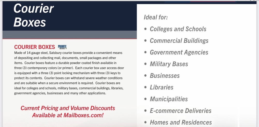 Parcel Box Package Letter Mailbox Secure Courier Lock Box 4 Amazon UPS FedEx