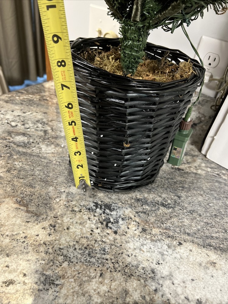 Bethlehem Lights 3' URN Mixed Bulb Christmas Tree MULTICOLOR LIGHTED