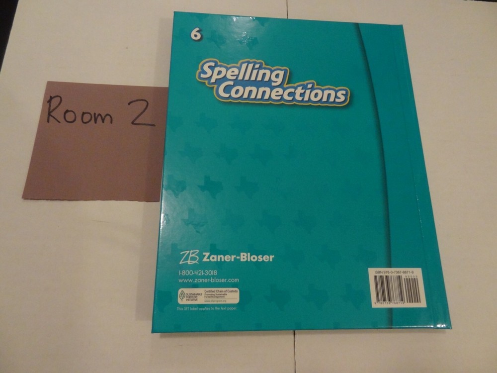 Zaner-Bloser Spelling Connections Texas Grade 6 Student Textbook