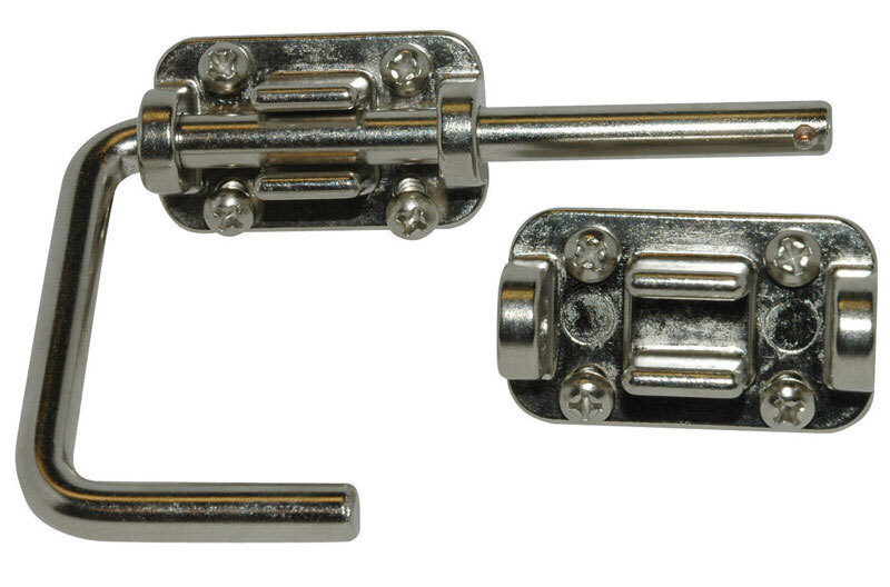 Barton Kramer Security Latch W 2" Chrome Finish Nickel