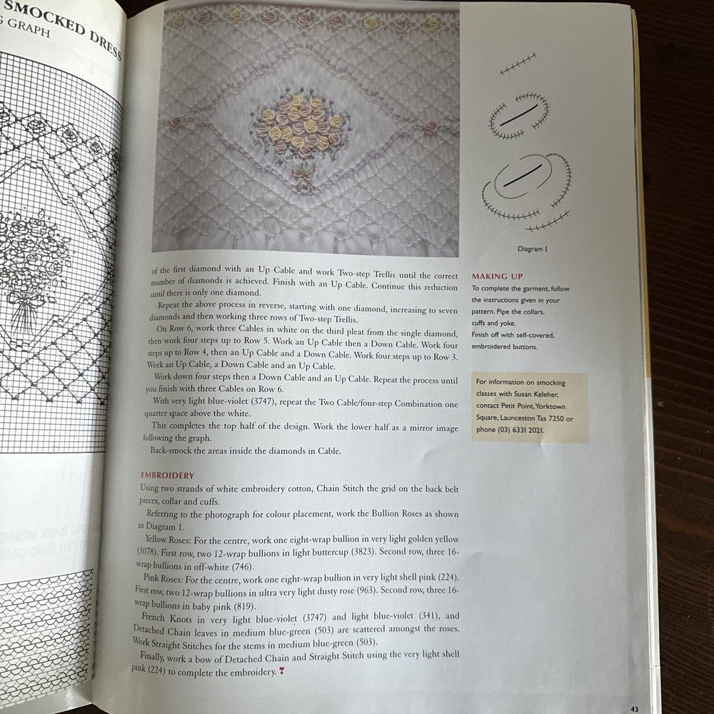 Beautiful Smocking Designs Magazine - 14 fabulous projects - 1999 Express Pub.