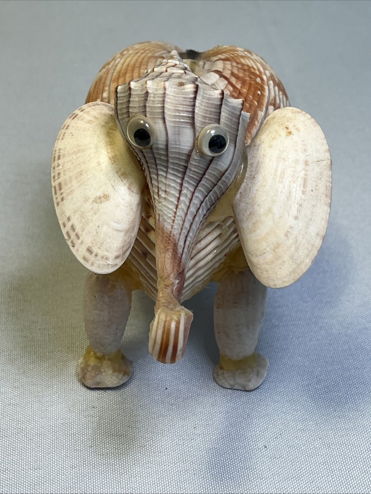 Artist Beth Basista Seashell Elephant Sculpture